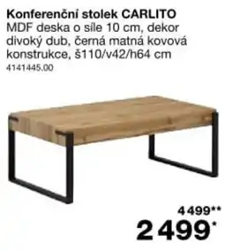 Sconto Carlito konferenční stolek nabídka
