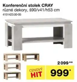 Sconto Cray konferenční stolek nabídka