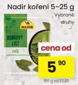 Kubík potraviny Nadir koření nabídka