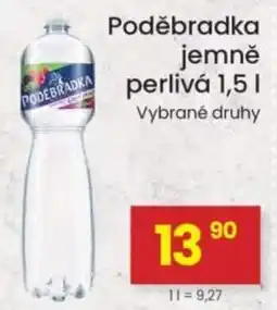 Kubík potraviny Poděbradka jemně perlivá nabídka