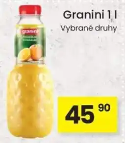 Kubík potraviny Granini vybrané druhy nabídka