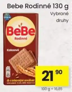 Kubík potraviny BeBe Rodinné Kakaové nabídka
