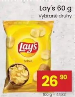 Kubík potraviny Lay's vybrané druhy nabídka