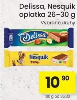 Kubík potraviny Delissa Nesquik oplatka nabídka