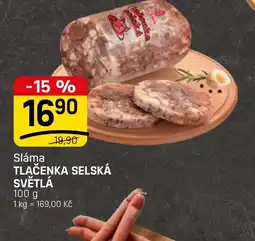Flop Sláma tlačenka selská světlá nabídka