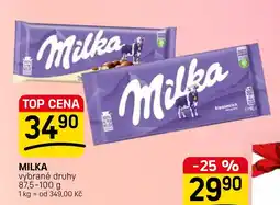 Flop Milka vybrané druhy nabídka
