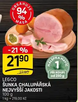 Flop Le&Co šunka chalupářská nejvyšší jakosti nabídka