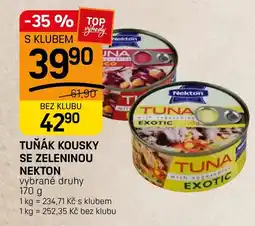 Flop Nekton tuňák kousky se zeleninou nabídka