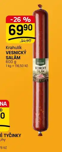 Flop Krahlík vesnický salám nabídka