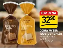 Flop Dobrý výběr toustový chléb nabídka