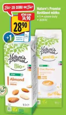 Albert Nature's Promise Rostlinné mléko nabídka