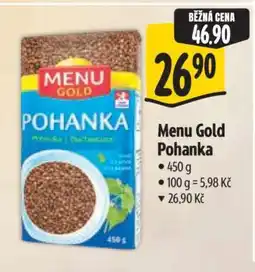 Albert Menu Gold pohanka nabídka