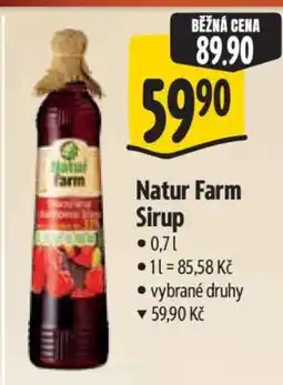 Albert Natur Farm sirup nabídka