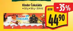 Albert Kinder čokoláda nabídka
