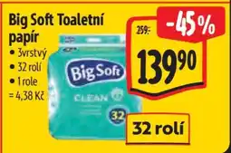 Albert Big Soft Toaletní papír nabídka