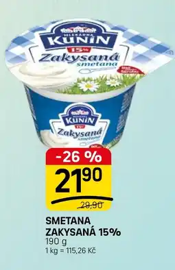 Flop Kunin zakysaná smetana nabídka