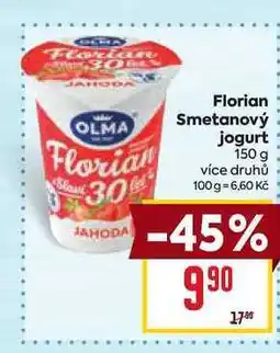 Billa Florian Smetanový jogurt nabídka