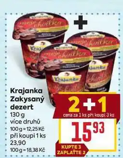 Billa Krajanka Zakysaný dezert nabídka