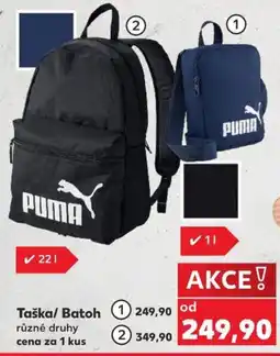 Kaufland Puma taška/batoh nabídka