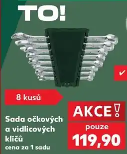 Kaufland TO! Sada očkových a vidlicových klíčů nabídka