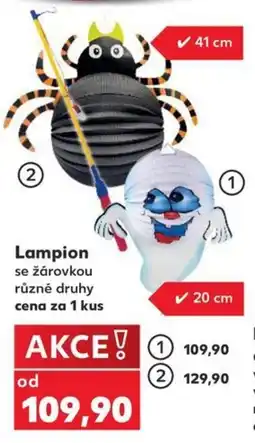 Kaufland Lampion se žárovkou různé druhy nabídka