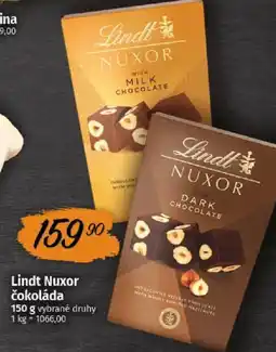 COOP TIP Lindt Nuxor čokoláda nabídka