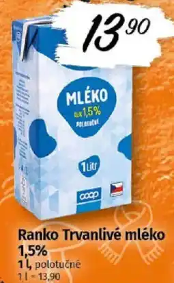 COOP TIP Ranko Trvanlivé mléko nabídka