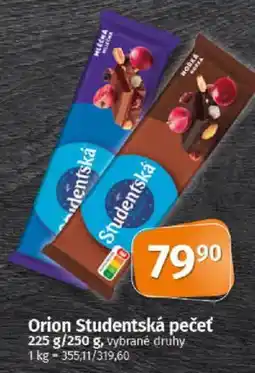 COOP TIP Orion Studentská pečet nabídka