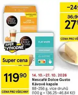 Tesco Nescafé Dolce Gusto Kávové kapsle nabídka
