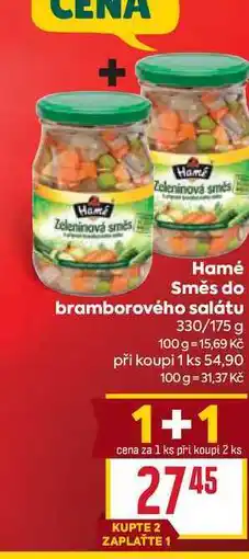 Billa Hamé Směs do bramborového salátu 330/175 g nabídka