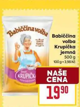 Billa Babiččina volba Krupička jemná nabídka