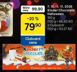 Tesco Kinder Chocolate Halloween nabídka