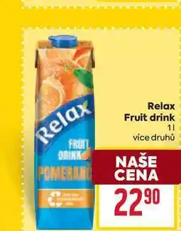 Billa Relax Fruit drink nabídka