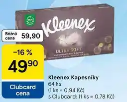 Tesco Kleenex Kapesníky, 64 ks nabídka