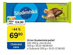 Tesco Orion Studentská pečeť nabídka