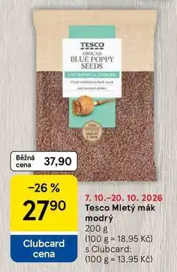 Tesco Tesco Mletý mák modrý nabídka