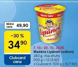 Tesco Madeta Lipánek rodinný nabídka