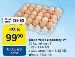Tesco Tesco Vejce z podestýlky, 30 ks, velikost S nabídka