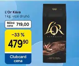 Tesco L'Or Káva, 1 kg, více druhů nabídka