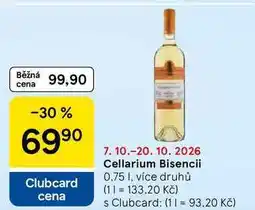 Tesco Cellarium Bisencii, 0.75 I, více druhů nabídka