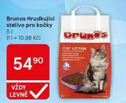 Tesco Brunos Hrudkující stelivo pro kočky nabídka