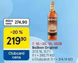 Tesco Božkov Originál 37.5 % nabídka
