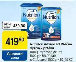 Tesco Nutrilon Advanced Mléčná výživa v prášku nabídka