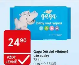 Tesco Gaga Dětské vlhčené ubrousky, 72 ks nabídka