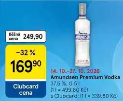 Tesco Amundsen Premium Vodka 37.5% nabídka