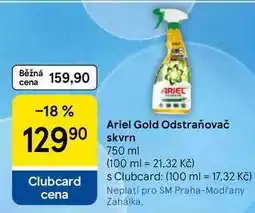 Tesco Ariel Gold Odstraňovač skvrn nabídka