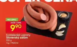Hruška Kostelecké uzeniny Slovenský salám nabídka