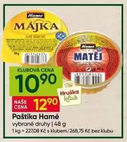 Hruška Paštika Hamé nabídka