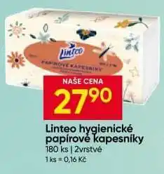 Hruška Linteo hygienické papírové kapesníky nabídka