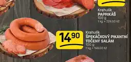 Flop ŠPEKÁČKOVÝ PIKANTNÍ TOČENÝ SALÁM nabídka